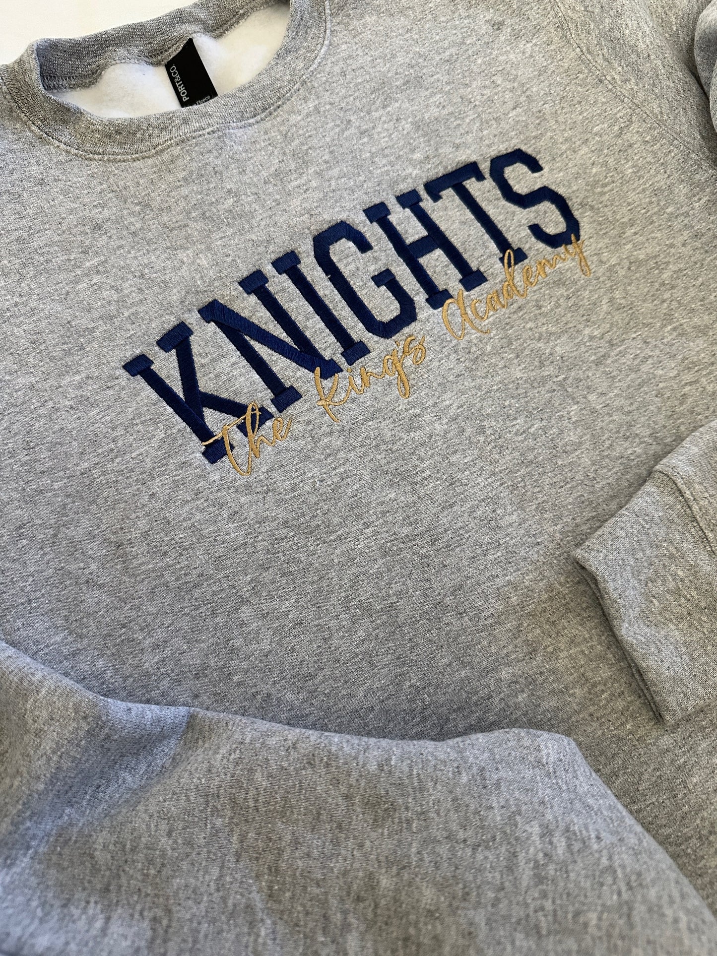 KNIGHTS Embroidered Crewneck Sweater